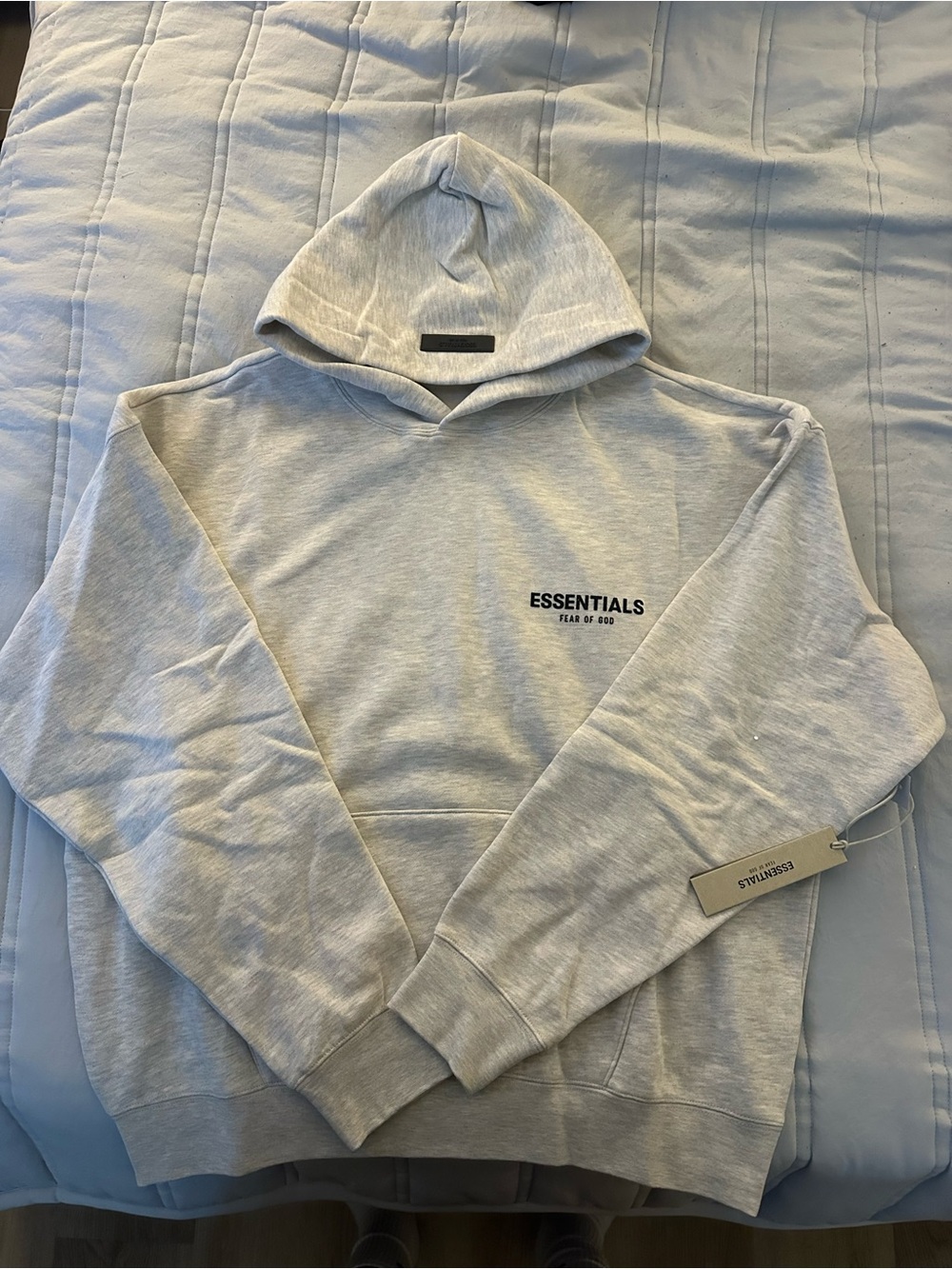 Essentials Light Gray Pullover Hoodie